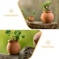 thumbnail image 2 of PEACNNG 6Pcs Terracotta Pots Clay Pots Terracotta  Pots Small Planter Mini  Pots, 2 of 6