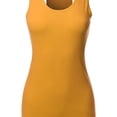 thumbnail image 4 of A2Y Women's Basic Solid Soft Cotton Scoop Neck Racer-Back Tank Top, 4 of 6