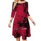 thumbnail image 1 of Vestido acampanado con efecto tie dye de Uga, vestido con cuello cuadrado, elegante vestido estampado de moda para mujer, graduado universitario de Georgia Ga Uni, 1 of 6