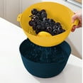 thumbnail image 2 of MERILER Multi-Functional Double-Layer Plastic Washing Basket for Kitchen Fruit and Vegetable Cleaning, 2 of 7