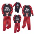 thumbnail image 1 of goowrom Pyjamas de Noël Assortis pour la Famille, Imprimé Lettre Cerf + Pantalons/combinaison, 1 of 10