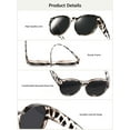 thumbnail image 4 of TINHAO Polarized Fit Over Glasses Sunglasses for Women Men Trendy Cat Eye Wrap Around Shades UV Protection, 4 of 6
