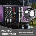 thumbnail image 4 of Jeiento American Flag Camper Propane Tank Cover Double 20lb Weather Resistant Gas Cylinder Cover Heavy Duty RV Propane Tank Cover for Travel Trailer Accessories 4Th of July Decor, 4 of 7