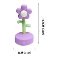 thumbnail image 4 of Cute Flower Night Light Mini Flower Lamp Portable LED Bedside Table Lamp Battery Operated Warm Glow for Kids Room Bedroom Desk Decor Gift, 4 of 6