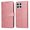 Pink, variant on Wallet Phone Case for Honor X6 4G with Card Holder and Stand Function Blue
