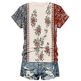 thumbnail image 5 of Oversized 4Th of July Shirts Women Independence Day Print Patriotic Short Sleeve Casual Summer Tees, 5 of 7