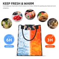thumbnail image 5 of XMXT Reusable Lunch Bag Women, Small Pink Flowers Decorative Insulated Lunch Tote for Office Travel, 5 of 8