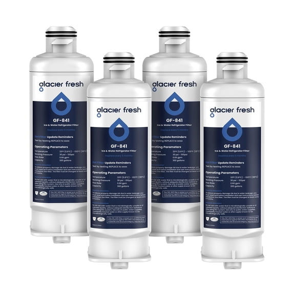 GLACIER FRESH Replacement Water Filter for DA97-17376B, HAF-QIN/EXP, RF23M8070SG, 4 Pack