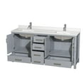 thumbnail image 3 of Wyndham Collection Wcs141472d-Qtz-Unsmxx Sheffield 72" Free Standing Double Basin Vanity, 3 of 7