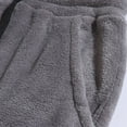 thumbnail image 4 of Curuila Sweatsuits Mens 2 Piece Outfit Long Sleeve Solid Color Hooded Fleece Sweatshirt With Shorts Winter Warm Fashion Tracksuit Size S, 4 of 9