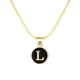 thumbnail image 1 of 26 Collar Inicial Forma Redonda 26 Alfabeto Cadena Collar A Z 26 Alfabeto Inicial Collares de Oro para Mujeres Niñas, 1 of 4