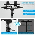 thumbnail image 5 of Projector Stand Tripod Adjustable, Laptop Tripod Stand Height from 23.5 to 46.5 inches with Gooseneck Phone Holder, Laptop Floor Stand for Office, Home, Stage, Studio, DJ Racks Holder Mount, 5 of 7