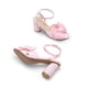 thumbnail image 5 of Sandalias de tacón DREAM PAIRS para mujer en satén rosa con lazo y tacón de 7,5 cm, 5 of 7