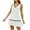 White, variant on Uaswgudfs Sleeveless A-Line Tiered Flowy Dress with V-Neck Accents - Women's Casual Summer Sundress for Resort & Beachwear Black L