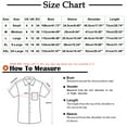 thumbnail image 3 of Offres Flash! Aqestyerly Haut Grande Taille pour Femmes en Solde, Chemise Décontractée Mode Homme Col Rabattu Imprimé Manches Courtes Boutons Blouse, 3 of 6