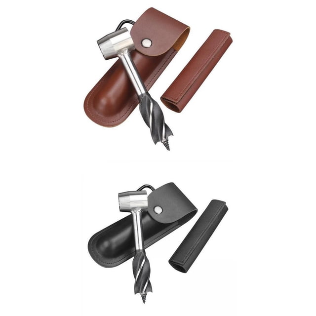 2 Brocas de Taladro para , Herramientas de Supervivencia para , Camping, Carpintería Sharpla barrena manual