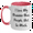 White/Pink, variant on Funny Russian Blue Cat Gifts for Men - I Love My Russian Blue, People Not So Much! Two Tone Coffee Mug for Father's Day