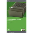 thumbnail image 2 of Office Depot Standard Green Hanging Folders 1/5 Cut Legal Size Box Of 25, 2 of 4