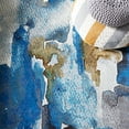 thumbnail image 6 of SAFAVIEH Aria Conchur Abstract Area Rug, Ivory/Navy, 6'5" x 6'5" Round, 6 of 8