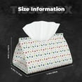 thumbnail image 5 of Rocae Happy Graduation Print Long Tissue Box Lid Durable Leather Tissue Box Lid Can Be Used as Modern Home Decoration, 5 of 9