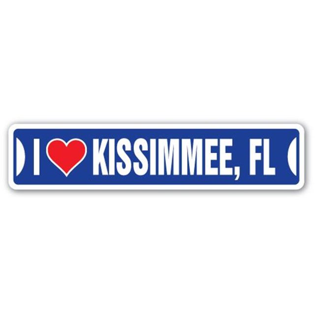 SignMission SSIL-Kissimmee Fl Street Sign - I Love Kissimmee, Florida
