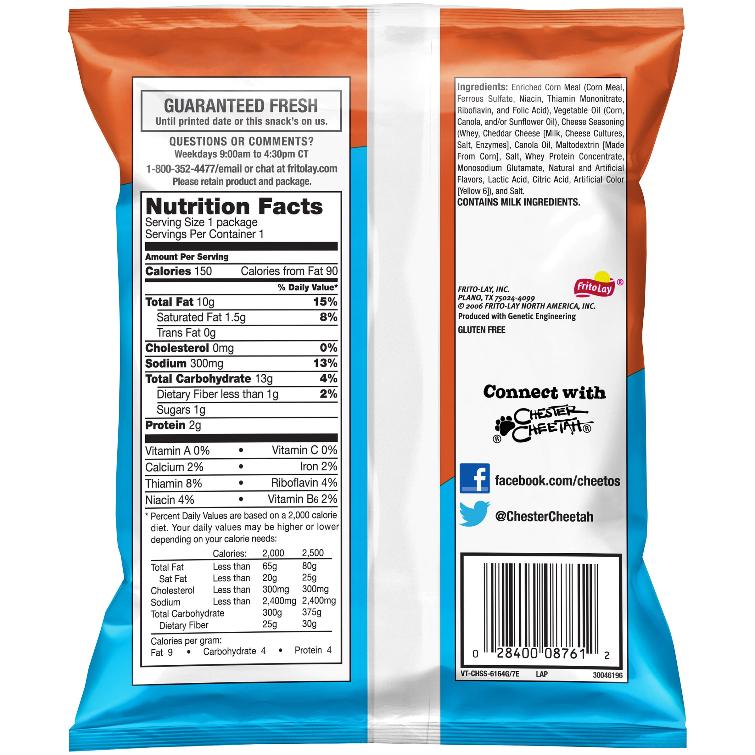 Cheetos Cheese Puffs Nutrition Information Nutrition Ftempo
