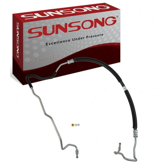 Sunsong Power Steering Pressure Line Hose compatible with Chevrolet Impala 3.5L 3.9L V6 2006-2011