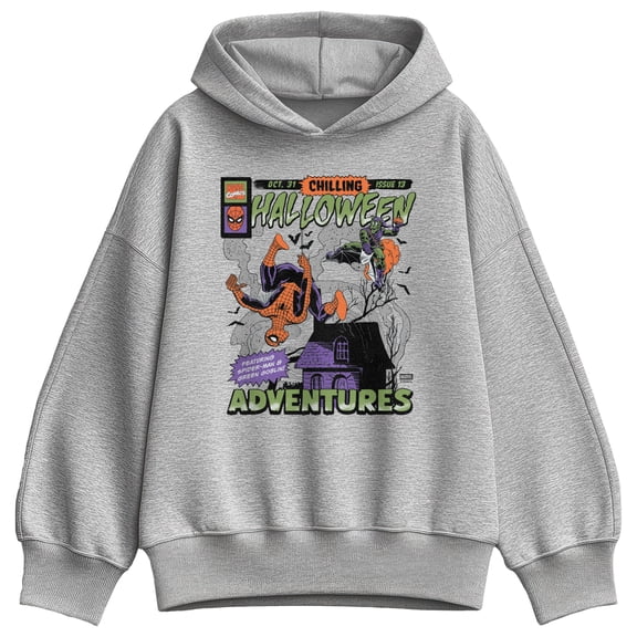 Spider-Man - Halloween Adventures Cover Oversized Fleece Hoodie Sweatshirt