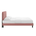 thumbnail image 6 of Modway Phillipa Performance Velvet Queen Platform Bed in Dusty Rose, 6 of 10
