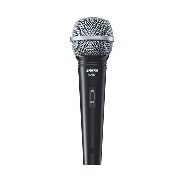 Microfono Vocal Alambrico Conector XLR Negro SV-100 Shure Patrón Polar Unidireccional