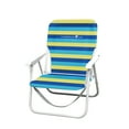 thumbnail image 3 of (2 pack) Caribbean Joe Folding Beach Chair - Blue Yellow Stripes, 3 of 7
