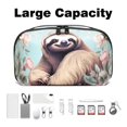 thumbnail image 3 of Sloth Waterproof Oxford Fabric Storage Case with Charger Pouch, Small Portable Storage Box, and Cable Organizer Travel - 5.9x9.44x3.14 in, 3 of 6