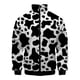 thumbnail image 2 of Chaqueta con estampado 3D de manchas de vaca en blanco y negro para hombre y mujer, abrigos informales de manga larga, gran oferta, chaquetas con cremallera para primavera y otoño, ropa de abrigo, 2 of 5