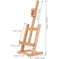 thumbnail image 2 of Wooden Easel, Small Artists Adjustable Beech Desk Painting Display Rack Tabletop Easel for Kids Artist Adults Students Classroom, 2 of 5