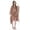 Brown, variant on WoMen's Short Hoodie Kaftan Loose Tunic Kimono Sleeve Mini Beach Cover Up Dress