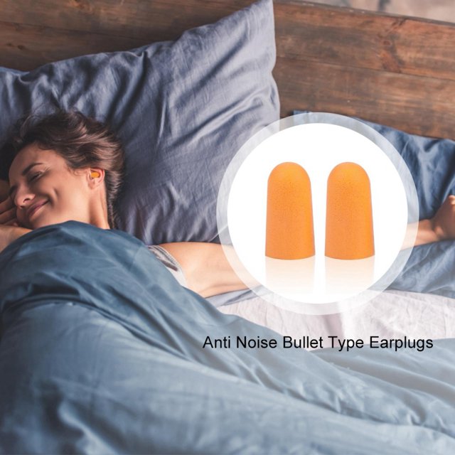 Earplugs, Anti Noise Orange Earplugs, Security for Working Sleeping