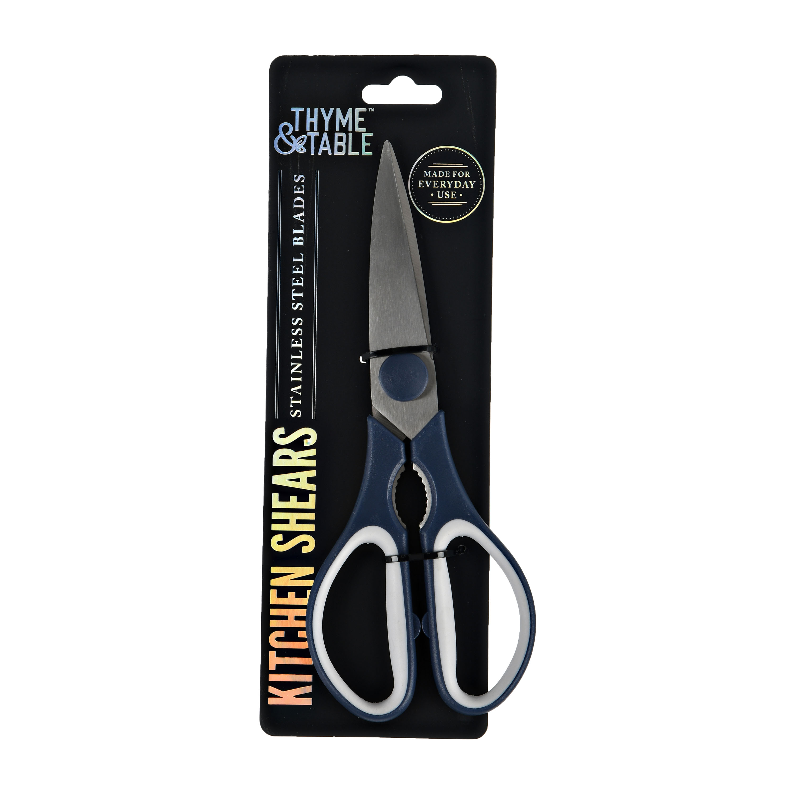 Thyme & Table Stainless Steel Kitchen Shears, Navy