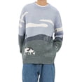 thumbnail image 1 of ZAXARRA Pull Homme Manches Longues Col Rond Vache Motif Hiver Pull en Tricot pour Tous les Jours Décontractés, 1 of 7