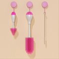 thumbnail image 4 of Silicone Bottle Brush Cleaner Attachment, Pink, 4 of 5