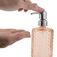 thumbnail image 3 of Unique Bargains 1 Pc Elegant Soap Pump Dispenser for Bathroom 16.9oz Orange Silver Tone, 3 of 6