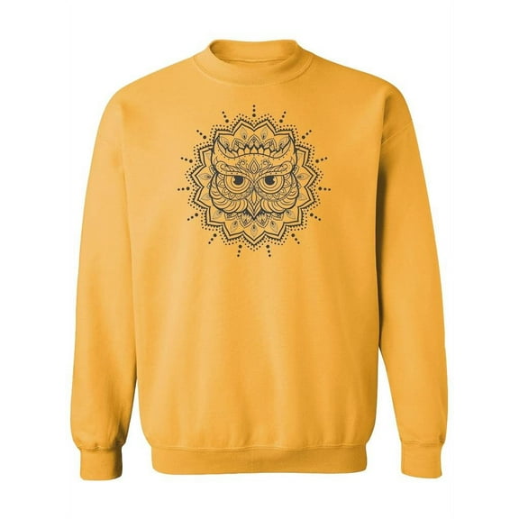 Beautiful Mandala Owl Design  Sweatshirt Women -Image by Shutterstock, Female x-Large