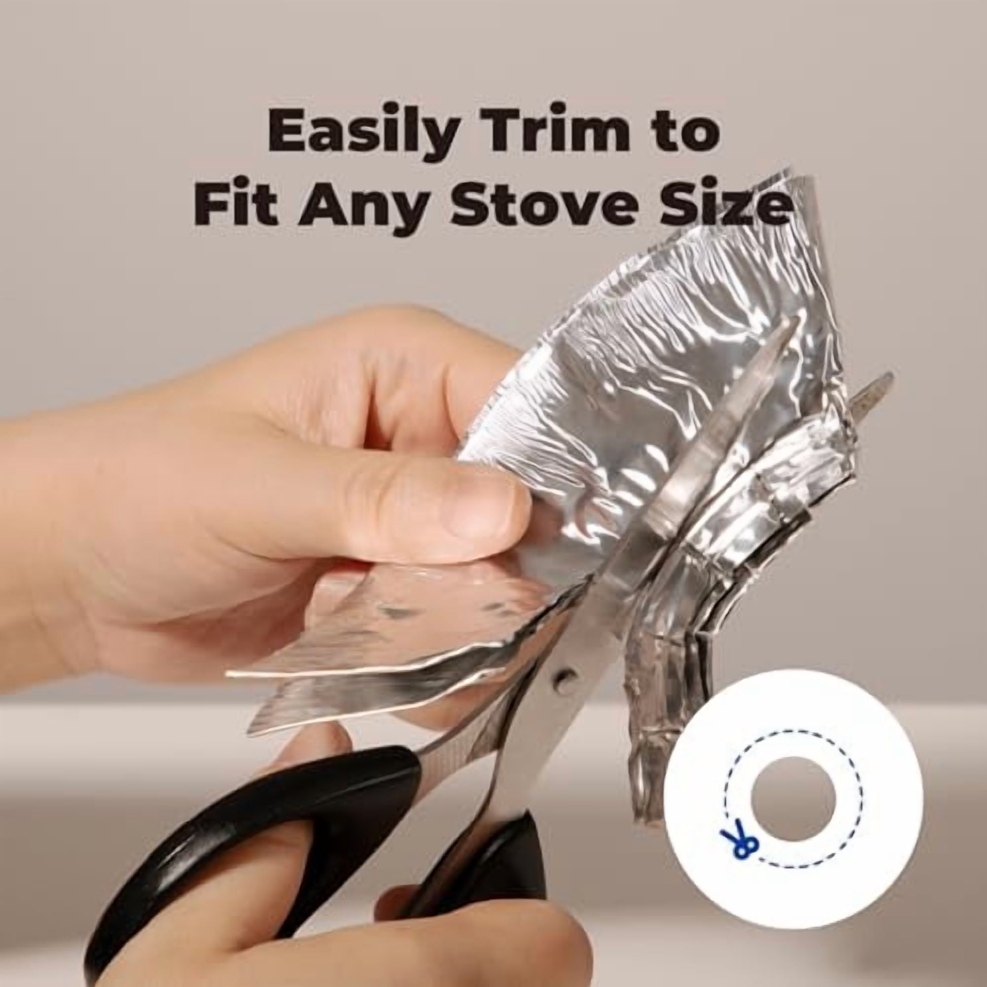 FMP Brands [75 Pack] Aluminum Foil Stove Burner Covers 7.5 Inch - Disposable Round Liner for Kitchen Stovetop, Electric Stoves Bib Liners, Cooktop Replacement Guard, and Gas Range Protectors