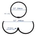 thumbnail image 6 of WSBArt 24Pcs Shower Curtain Rings, Rustproof Decorative Shower Curtain Hooks for Bathroom Shower Rod, Metal Round Shower Rings Hooks for Curtain, Loose Leaf Rings, Black, 6 of 8