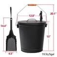 thumbnail image 2 of Segawe Durable 5 Gallon Ash Bucket with Lid and Shovel - Essential Tools for Fireplace Maintenance and Fire Pit Cleanup, 2 of 6
