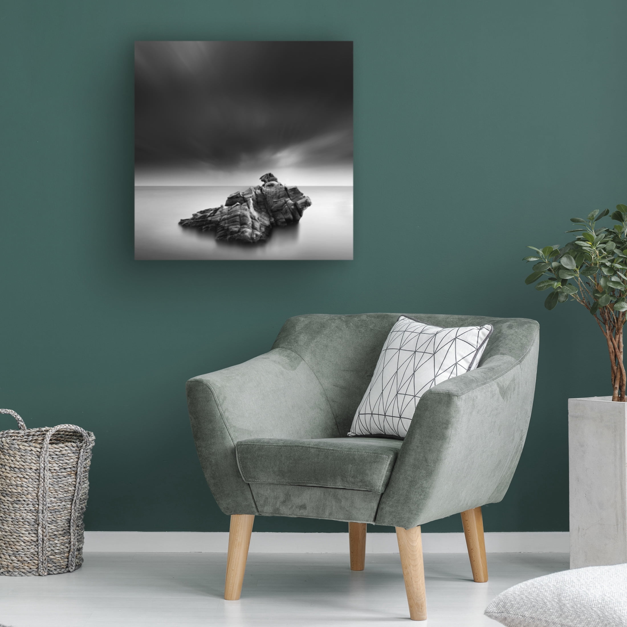 Canvas Wall Art - George Digalakis ' Heart Of Rock' Wall Art for Living Room, Bedroom, or Office Décor by Trademark Fine Art - 14 x 14 Inches