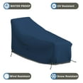 thumbnail image 5 of COVERS&ALL Chaise Lounge Cover, Chair Couch Sofa Protector, Patio Pool Garden Lawn Furniture, with Air Vents & Drawstrings, 12 Oz Waterproof, UV & Weather Resistant (82" W x 57" D x 32" H, Blue), 5 of 7