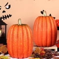 thumbnail image 4 of Plastic Pumpkins for Decorating,Large Artificial Fake Pumpkin Decor with Paintable Surface,Fall Harvest Pumpkin Craft Supplies for Halloween Thanksgiving Home Centerpiece Decorations(Orange), 4 of 6