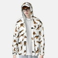 thumbnail image 4 of Kdxio German Shepherd Dog Print Women Men Sun Protection UPF 50+ Jackets Zip Up Long Sleeve Hoodie Hiking Lightweight with Pockets, 4 of 8