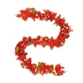 thumbnail image 2 of Dongrere Artificial Fall Pumpkin Garland Bendable Maple Leaf Berry Vine Thanksgiving Garland for Halloween Home Decor, 71 Inch, 2 of 6