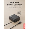 thumbnail image 2 of Cargador Lenovo USB-C 65W PD 3.0 con cable de 2 m negro, 2 of 5